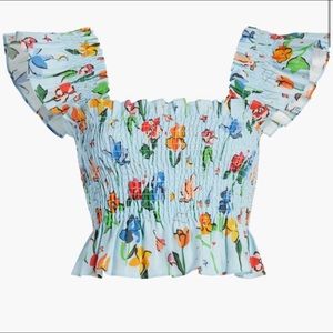 Space Floral Paz Top Size Small